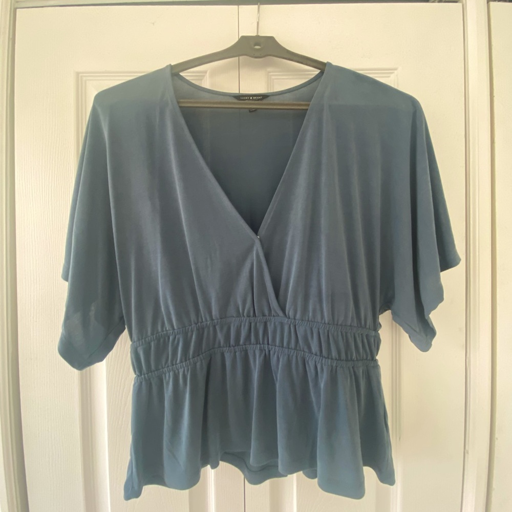 Lucky Brand Relaxed Fit Peplum Top
